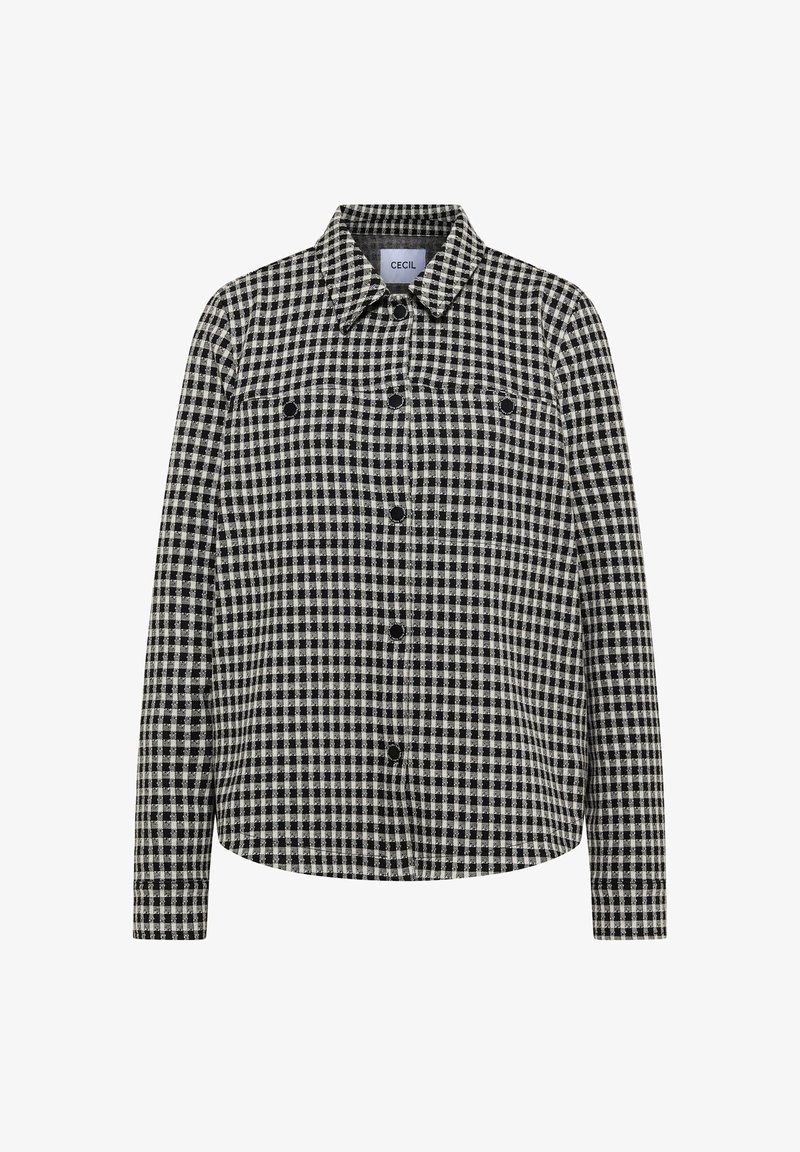 Cecil CHECK - Tunn jacka - schwarz/svart - Zalando.se
