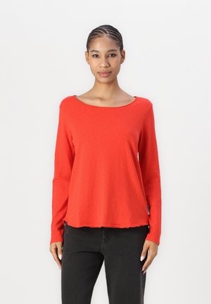 LONGSLEEVE - Long sleeved top - vermillion red