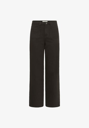 Kaffe, KABROOK HW REG FIT TWILL - Jeans a sigaretta - coffee bean