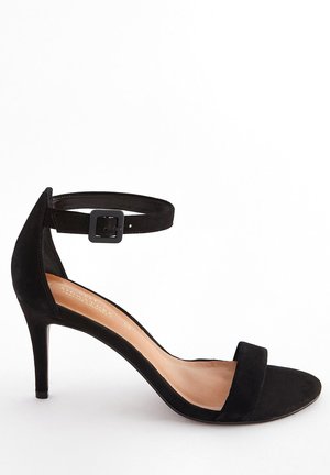 Next SIGNATURE LEATHER MID HEEL SANDALS - Sandali con tacco - black