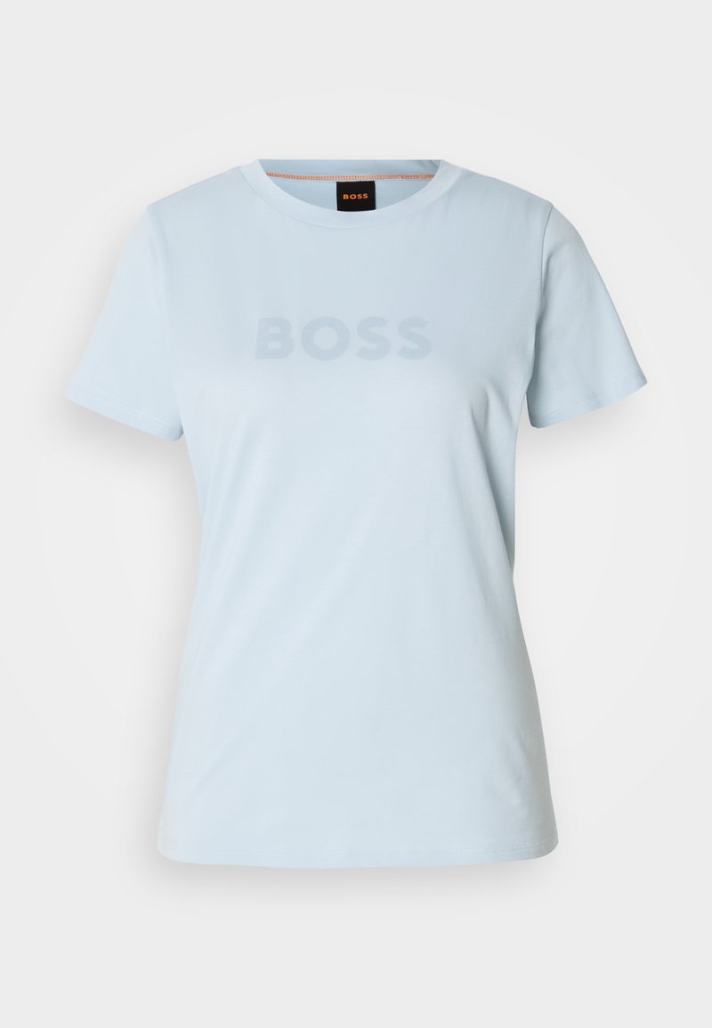 Boss T-shirt print lichtblauw