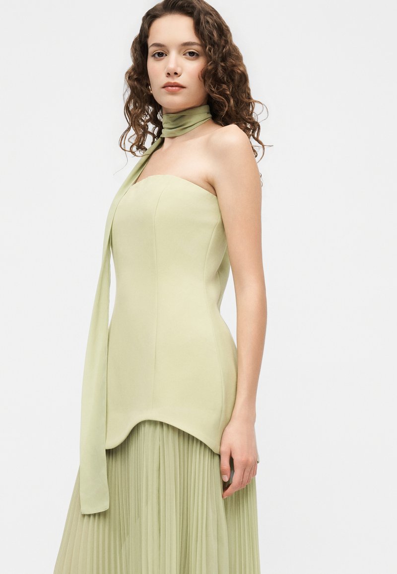 Gina Tricot Petite PETITE DROPPED WAIST DRESS - Occasion wear - winter pear/ green - Zalando.ie Gina Tricot Petite PETITE DROPPED WAIST DRESS - Occasion wear - winter pear/ green - Zalando.ie