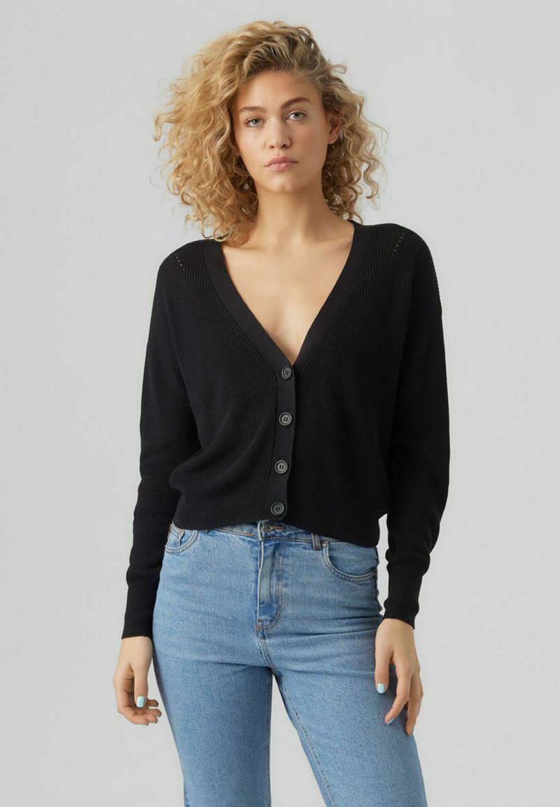 Vero Moda Strickjacke - black