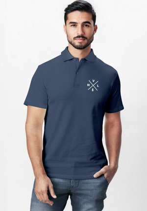 GRAFIK PRINT – KURZARM POLO SOMMER OUTDOOR - T-Shirt print - denim