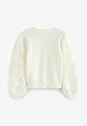 Baker by Ted Baker REGULAR FIT - FLORAL MESH  - Cardigan - white