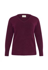 V-NECK - Svetr - windsor wine