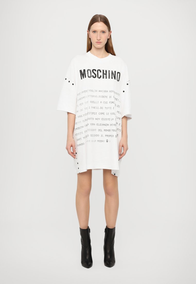 MOSCHINO DRESS - Shirt dress - multi white/multi-coloured