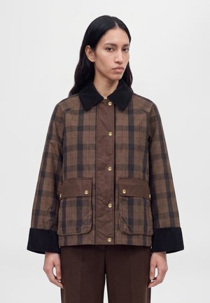 GANT, CHECKED JACKET - Леко яке - faded taupe