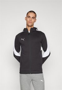 Puma - HOODED JACKET - Jaka ar rāvējslēdzēju - black Miniatūras attēls 1