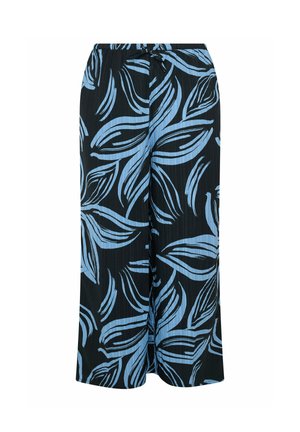 Yours Clothing, PLUS SIZE WIDE LEG TROUSERS - Broek - black