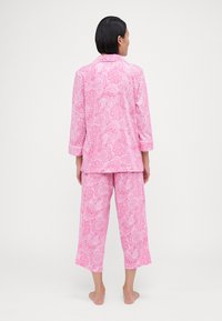 Lauren Ralph Lauren 3/4 SLEEVE CLASSIC NOTCH COLLAR - Σετ πιτζάμας - pink