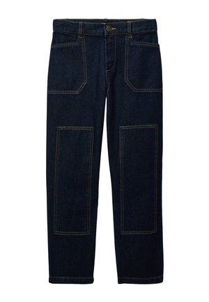 AVEC EMPIÈCEMENTS EN  - Jean droit - black denim