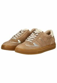 Paul Green Sneakers basse - grained n ssuede tan biscuit
