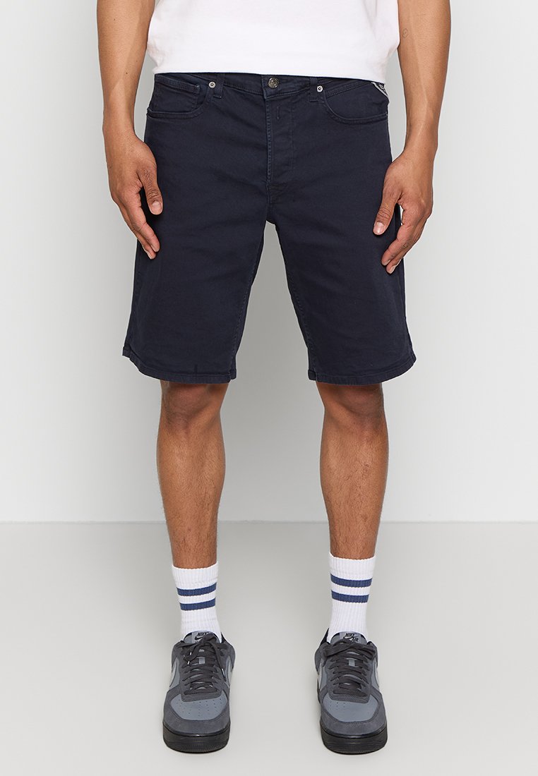 Replay Jeansshort donkerblauw