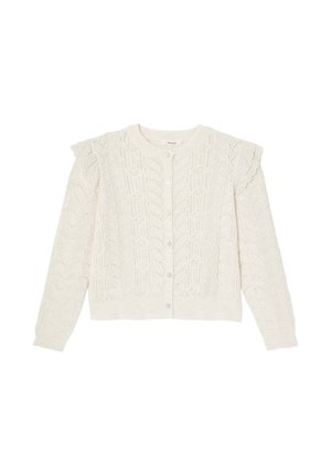 À VOLANTS - Gilet - ecru