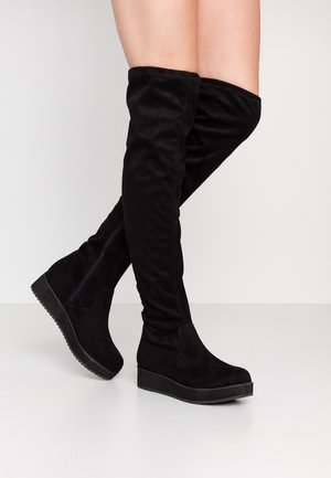 Bullboxer Overknees - black