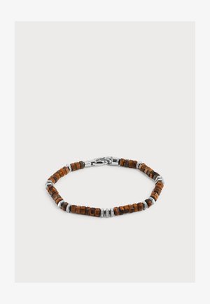 Guess, LIFE IN TOKYO - Bracelet - silver-coloured/brown