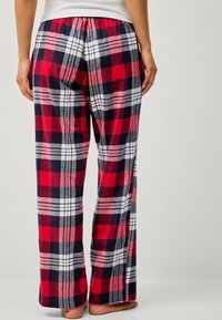 Ellos Collection Bas de pyjama - blau rot kariert
