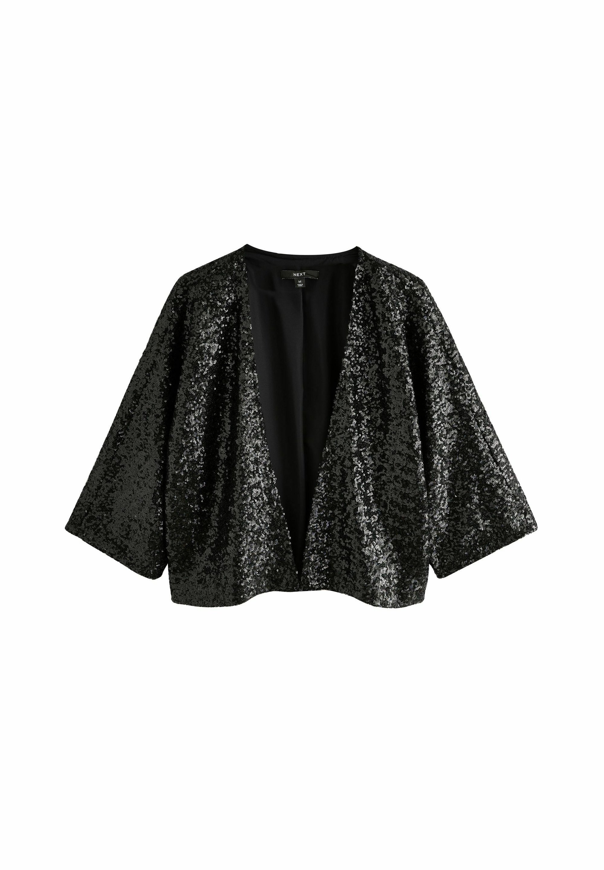 Sequin Jacket Schwarze Pailletten Jacke Next REGULAR FIT SEQUIN
