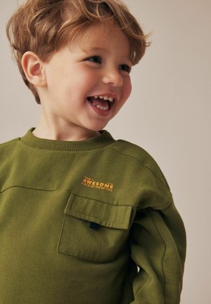 Next UTILITY  JOGGERS SET - REGULAR FIT - Tepláková souprava - khaki green