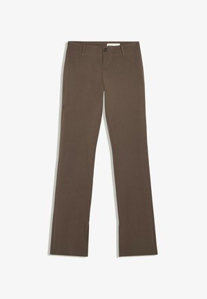 Bershka, LOW-RISE SLIM FIT - TROUSERS - Pantalon classique - brown