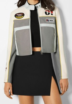 Veste en similicuir - grey