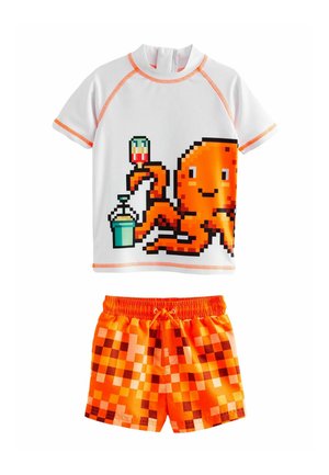 Next SUNSAFE SET - REGULAR FIT - Jogginghose - orange octopus