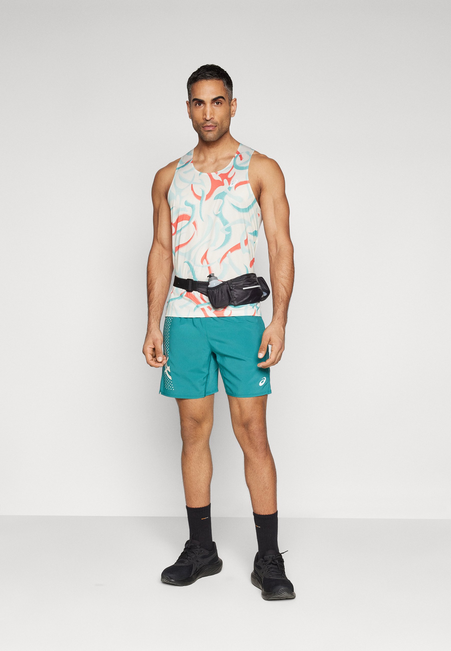 ASICS ICON SHORT - Sports shorts - rainy lake/teal - Zalando.co.uk