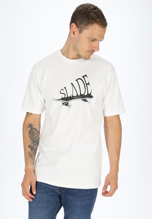 Slade BOARD TEE - Print T-shirt - white