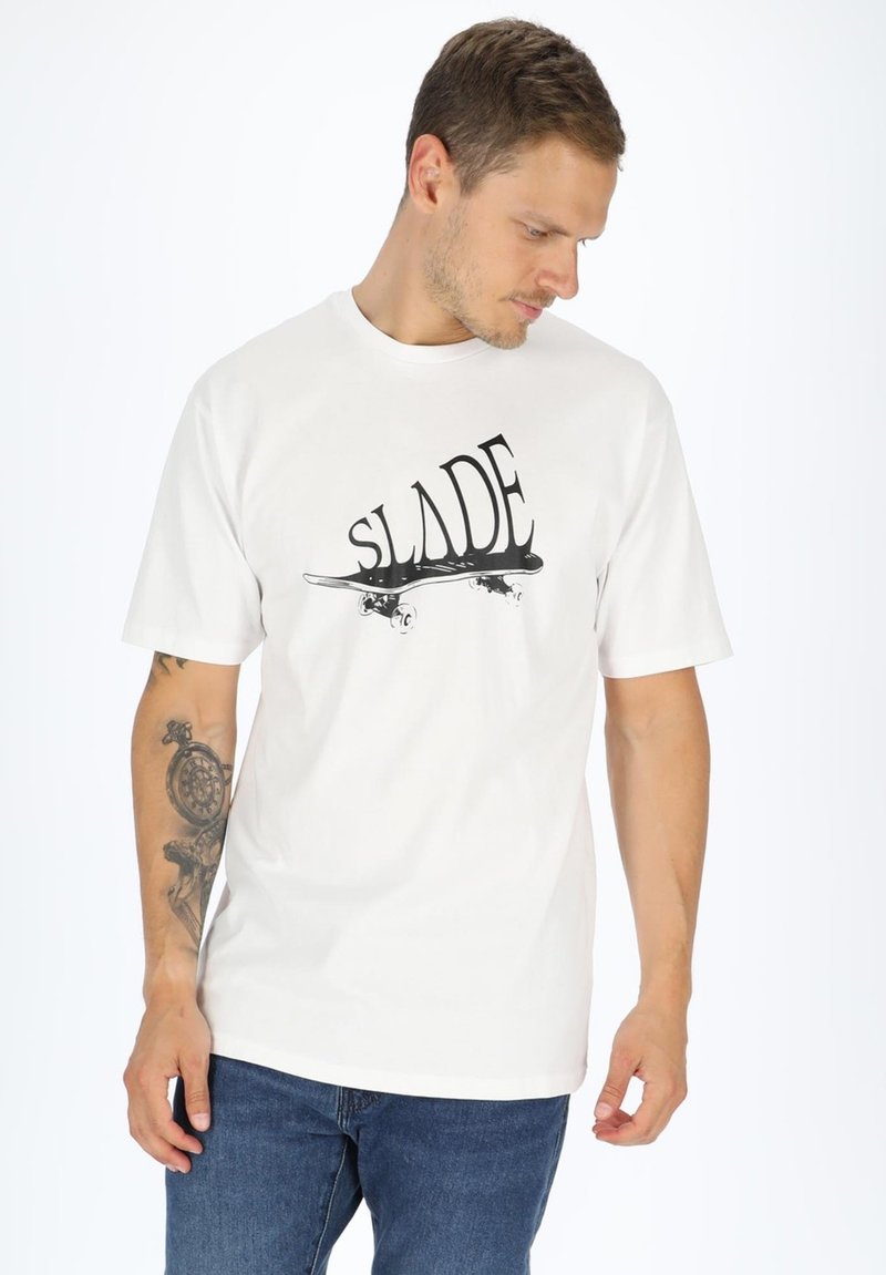 Slade BOARD TEE - T-shirts print - white