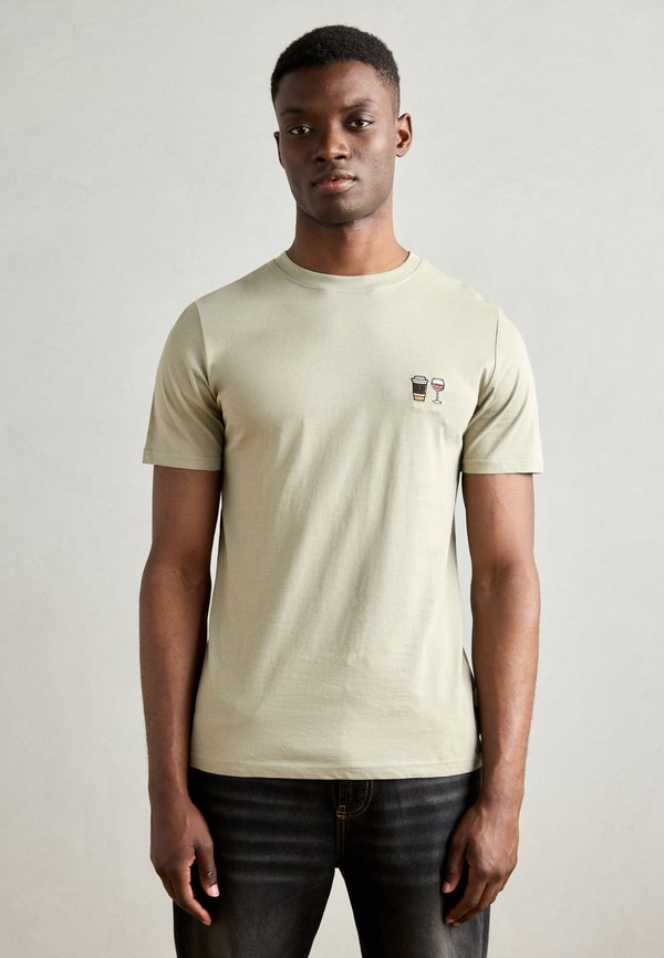 EMBROIDERY TEE - T-Shirt print - faded khaki