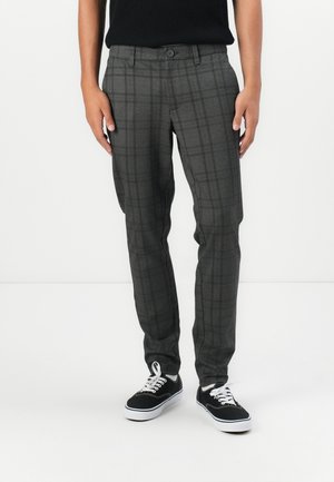 Only & Sons ONSMARK CHECK PANT - Hlače - dark grey