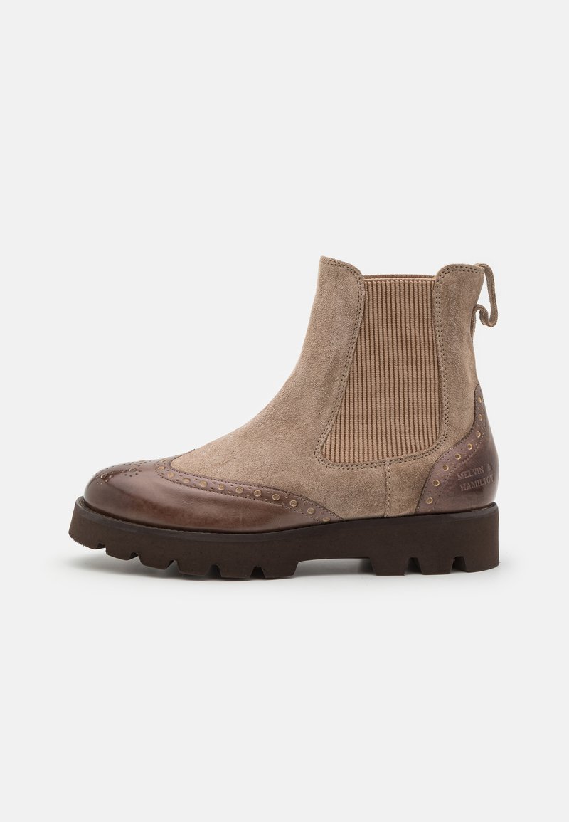 Melvin & Hamilton JADE 8 - Botines con plataforma - monza/chestnut/brown