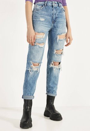 Straight leg jeans - blue denim