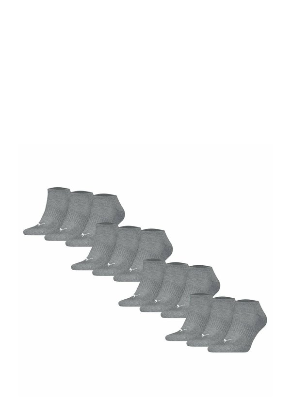 UNISEX 12ER PACK - CUSHIONED SNEAKER LOGO EINFARBIG - Socks - grau