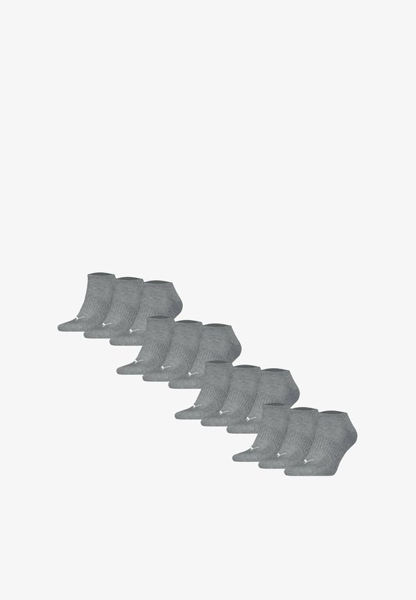 UNISEX 12ER PACK - CUSHIONED SNEAKER LOGO EINFARBIG - Socks - grau