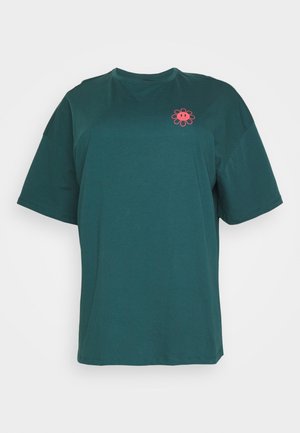 Even&Odd Curvy T-Shirt print - teal