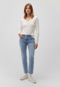 Mavi V-NECK - Strickpullover - weiss