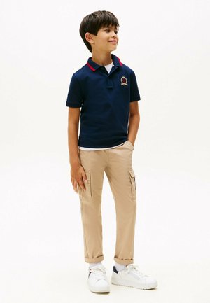 REGULAR FIT CREST INTERLOCK  - Polo - dark night navy