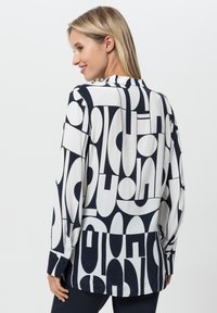 TUZZI Bluse - deep sea  ecru