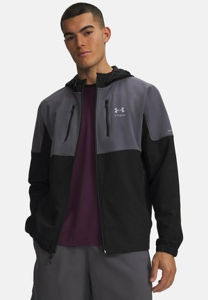 Under Armour, UNDER ARMOUR LONG-SLEEVES WOVEN CARGO JACKET - Trainingsvest - ultimate black