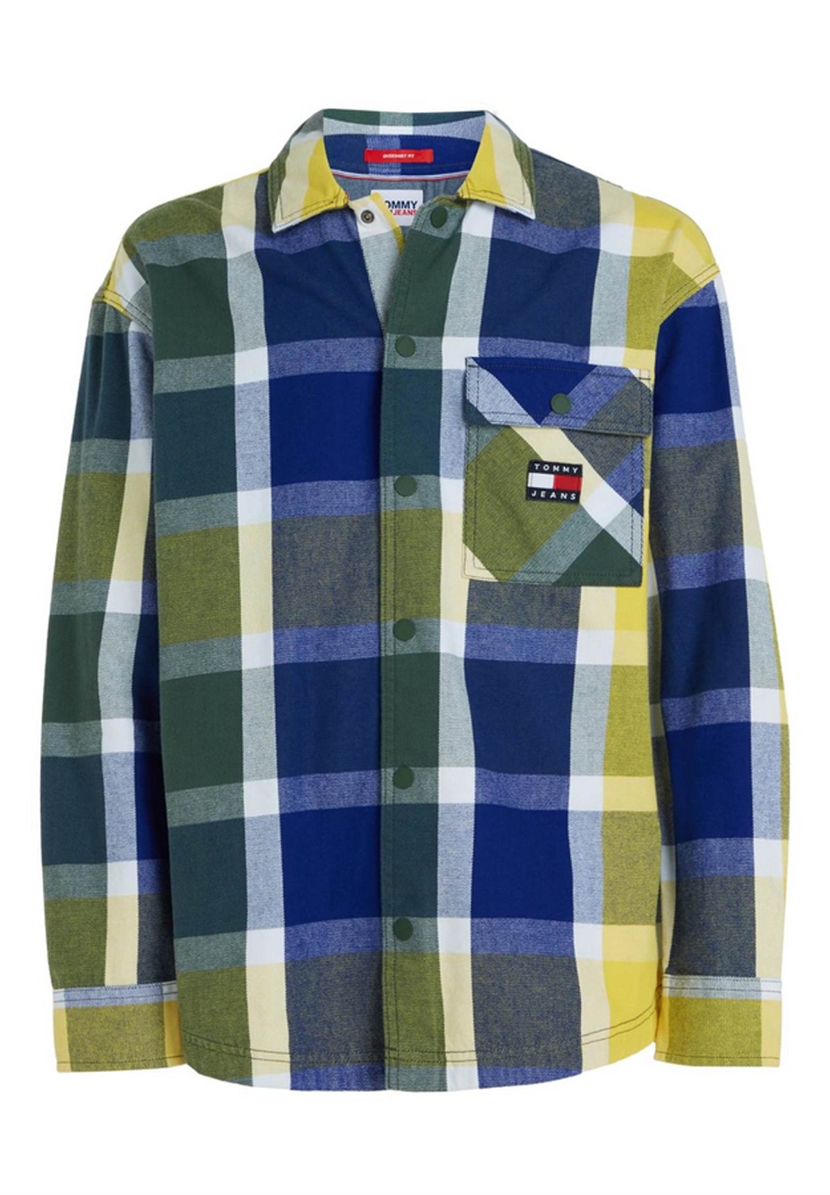 tommy hilfiger blue and yellow shirt