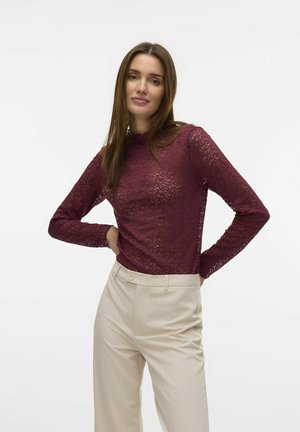Vero Moda VMGINA - Bluse - tawny port