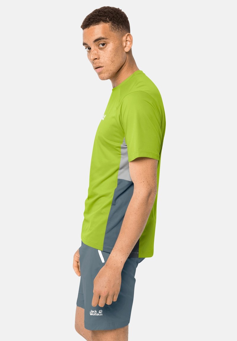 Damen Sportbekleidung | Jack Wolfskin NARROWS T-Shirt print spring lime/grün - KC06453 Damen Sportbekleidung | Jack Wolfskin NARROWS T-Shirt print spring lime/grün - KC06453
