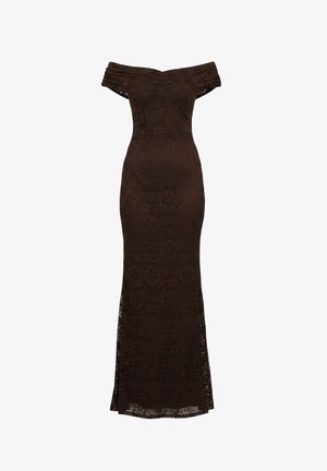 WAL G., IMAN LACE MAXI DRESS - Коктейлна рокля/Парти рокля - brown