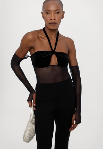 Diane von Furstenberg GREGORY PANTS - Auduma bikses - black