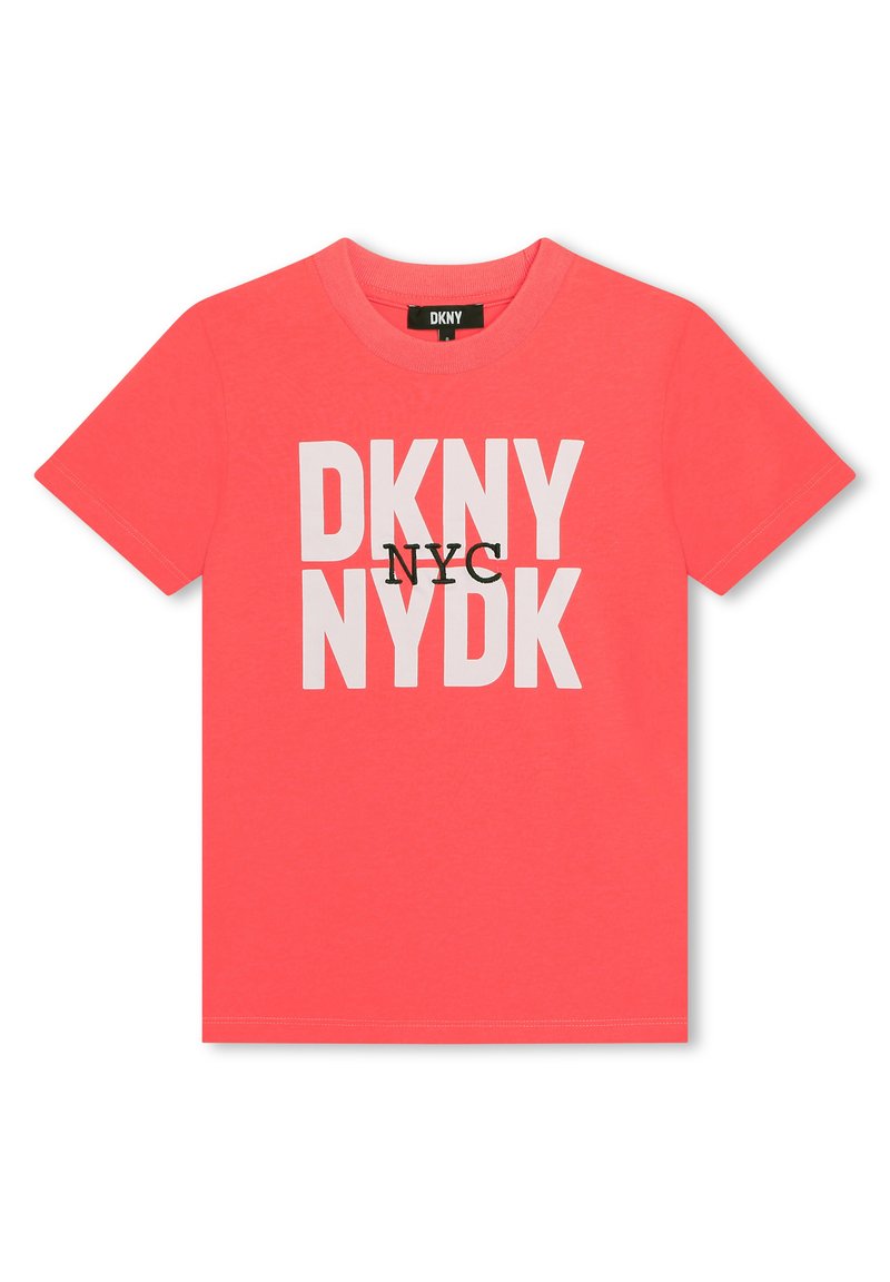 DKNY T-shirt print lichtrood