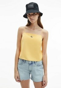 Calvin Klein Jeans MONOGRAM CAMI - Blūze - crushed orange