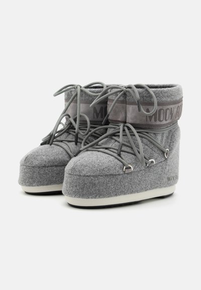 Moon Boot ICON LOW UNISEX - Μποτάκια με κορδόνια - grey