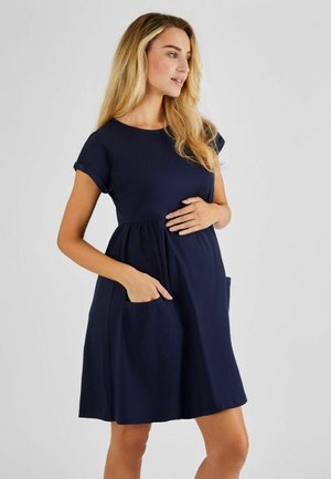 MATERNITY - REGULAR FIT - Obleka iz džersija - navy